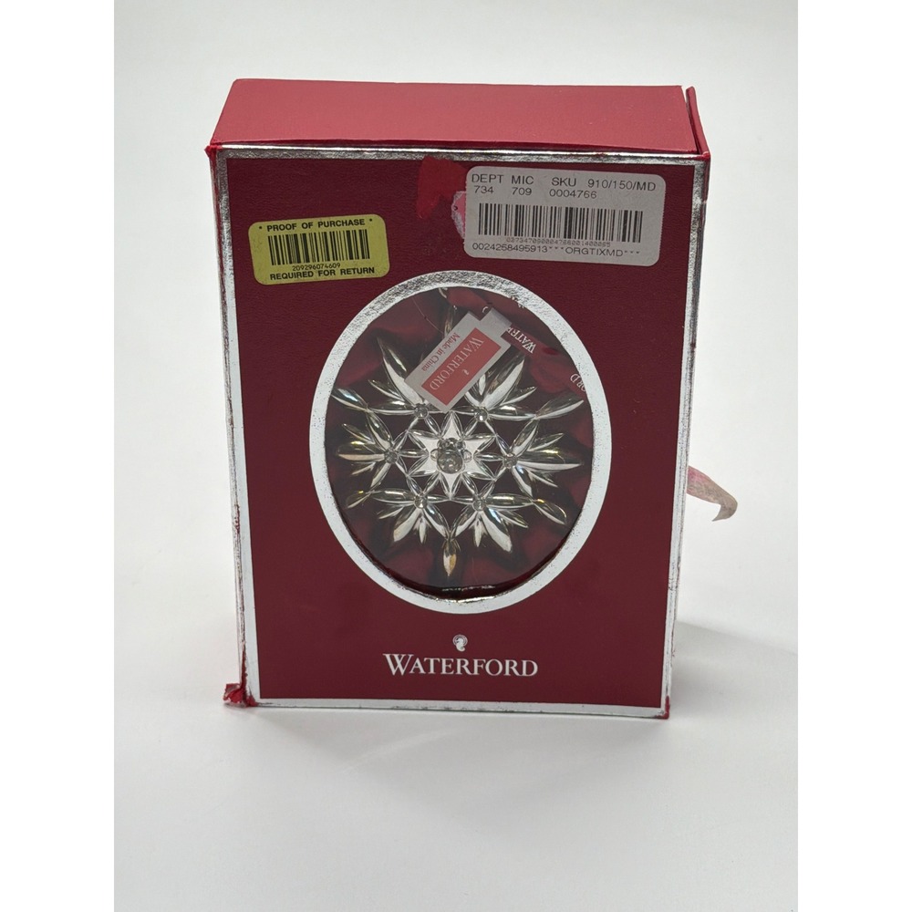 Waterford 2011 Silver Snowflake Christmas Ornament Dated Star 155533 NIB